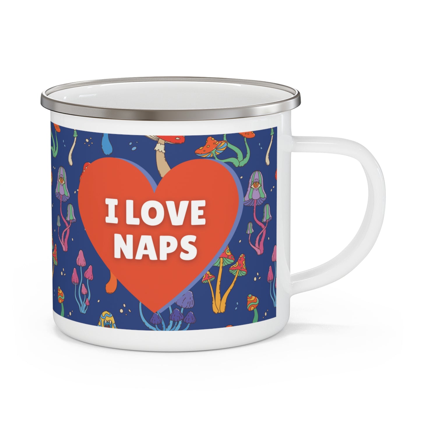 "I Love Naps" Enamel Camping Mug
