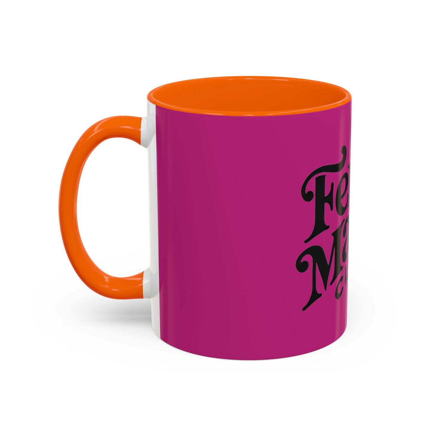 Feral Mamas Club Accent Coffee Mug - Stylish Pink Mug for Hip Moms