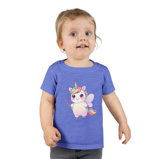 Toddler T-Shirt — Cute Rainbow Unicorn Poo Fairy Graphic Tee for Toddlers