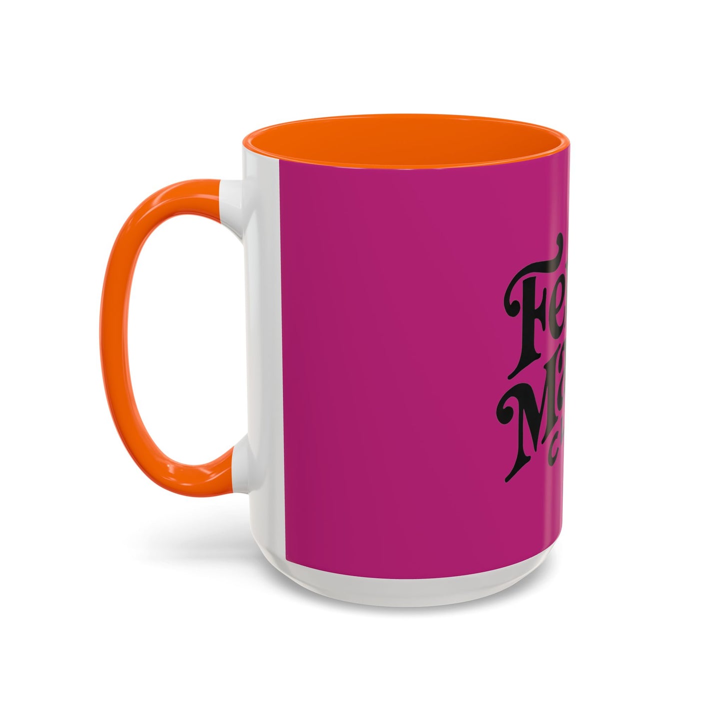 Feral Mamas Club Accent Coffee Mug - Stylish Pink Mug for Hip Moms