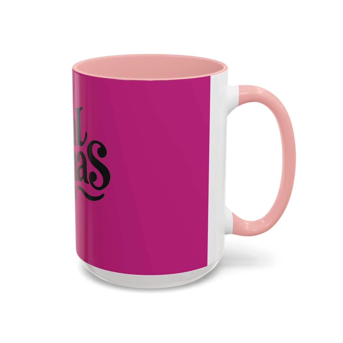 Feral Mamas Club Accent Coffee Mug - Stylish Pink Mug for Hip Moms